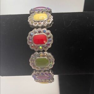 Colorful Vintage Faux Gemstone Bracelet
